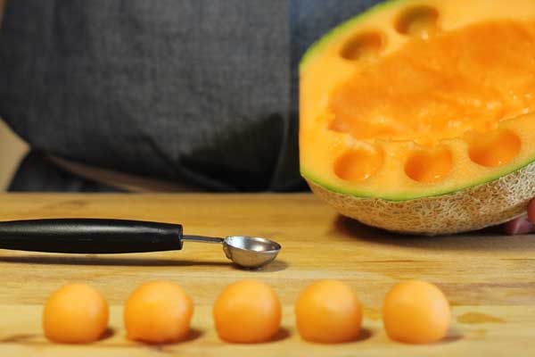 Making spheres from a cantaloupe 3.