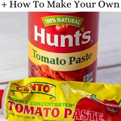 Best tomato paste substitute pin with text header.