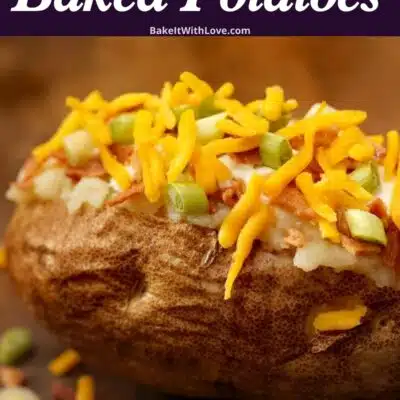 Best microwave baked potato pin with text block header.