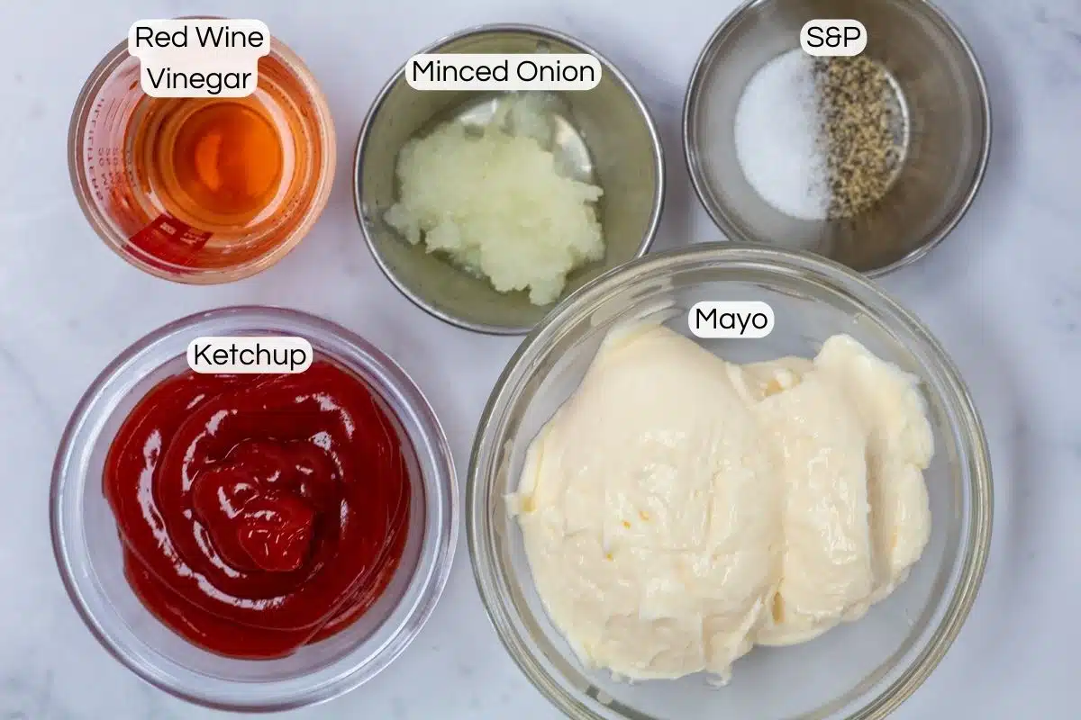 Best Russian dressing ingredients with labels.