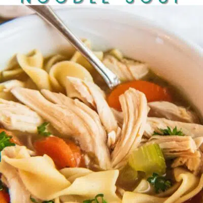 What to serve with chicken noodle soup pin with text header.