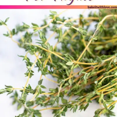 Best thyme substitute pin with text header.