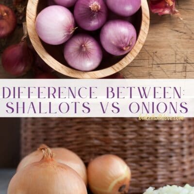 Differences between shallots vs onions and which one to use for your recipes pin.