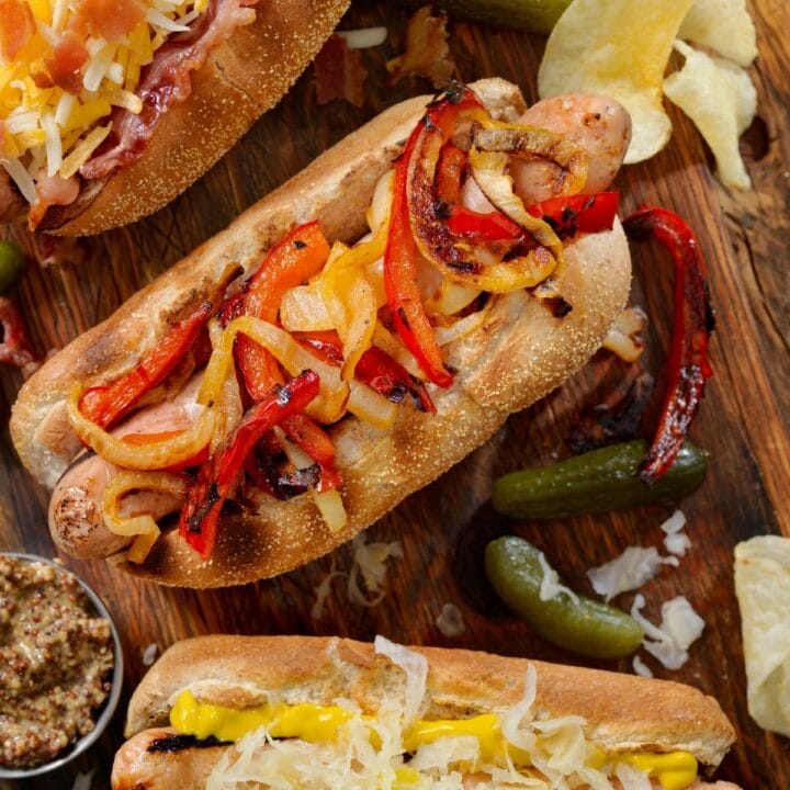 Easy Sausage Dogs (Peppers, Onions & All Your Favorite Toppings!)