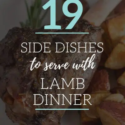 What to serve with lamb pin with vignette and text overlay.