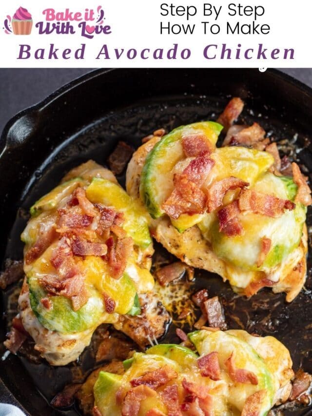Baked Avocado Chicken (Easy Keto Friendly Dinner!)