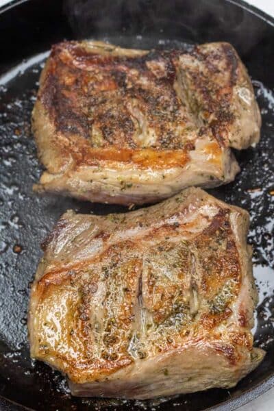 Pan Seared Lamb Leg Steak - Bake It With Love