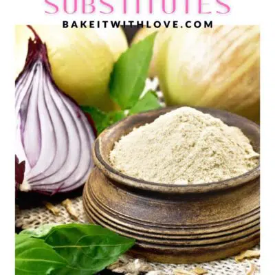 Best onion powder substitute options pin with text header.