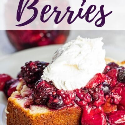 Best roasted berries pin with text header.