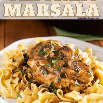 Best chicken marsala recipe pin with text header.