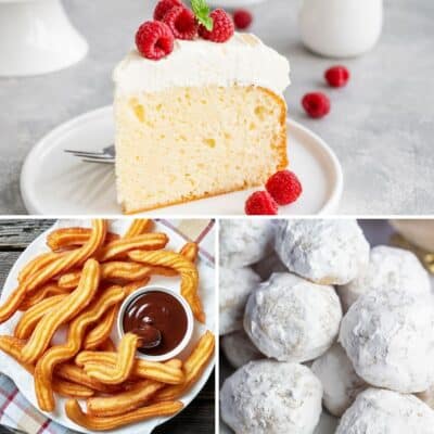 Best Mexican desserts to bake up and enjoy with your friends and family any time of year featuring three images in collage photo.