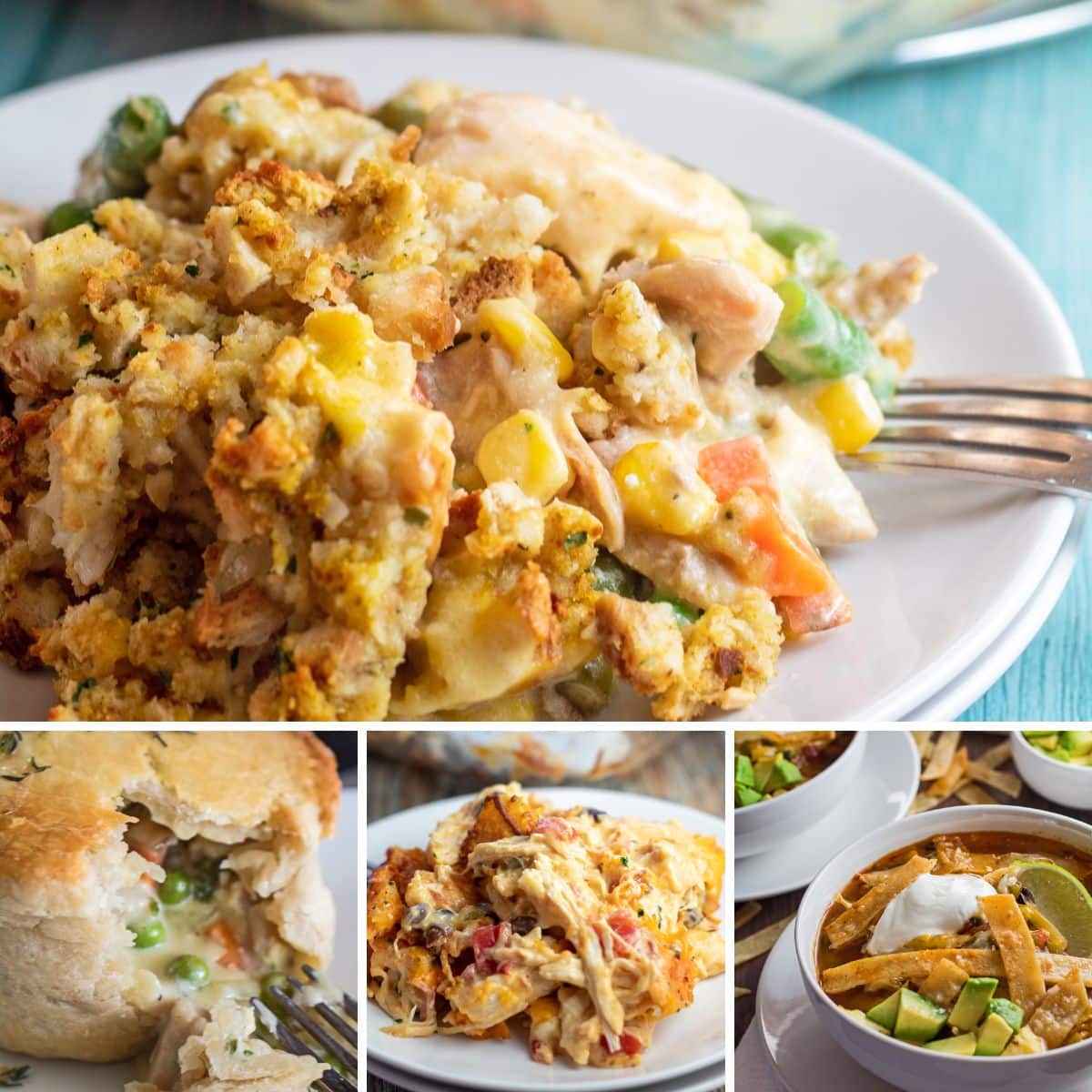 Best leftover chicken recipes to make any day of the week featuring 4 tasty recipes to try.