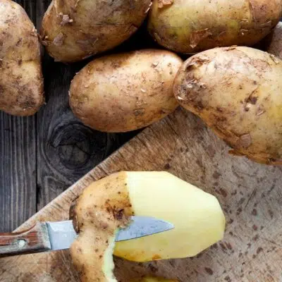 The best potatoes for mashed potatoes starting with russets as shown here.