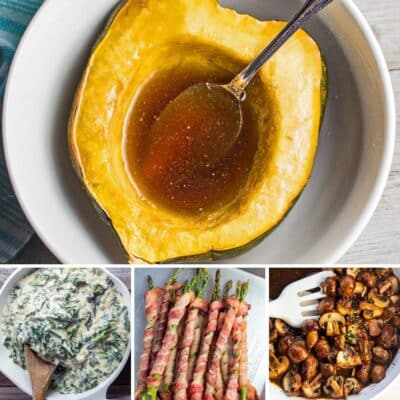 Best Last Minute Thanksgiving Side Dishes for recipe ideas with 4 images featured in collage.