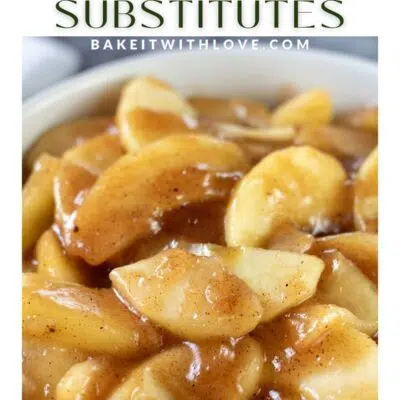 Best apple pie filling substitute ideas and alternatives to use in baking and desserts pin with text header.