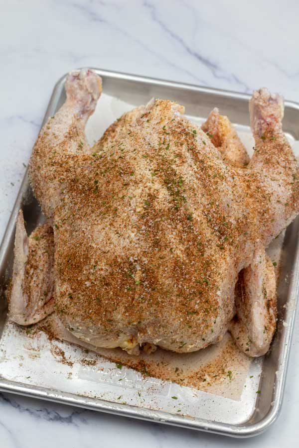 Process image 2 showing seasoned chicken.