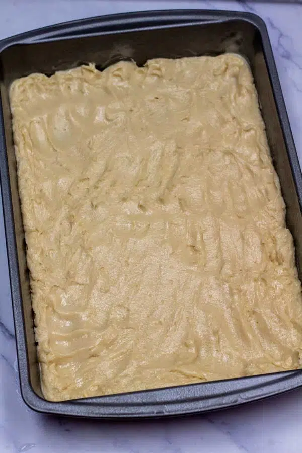 Process image 7 showing dough in baking pan.