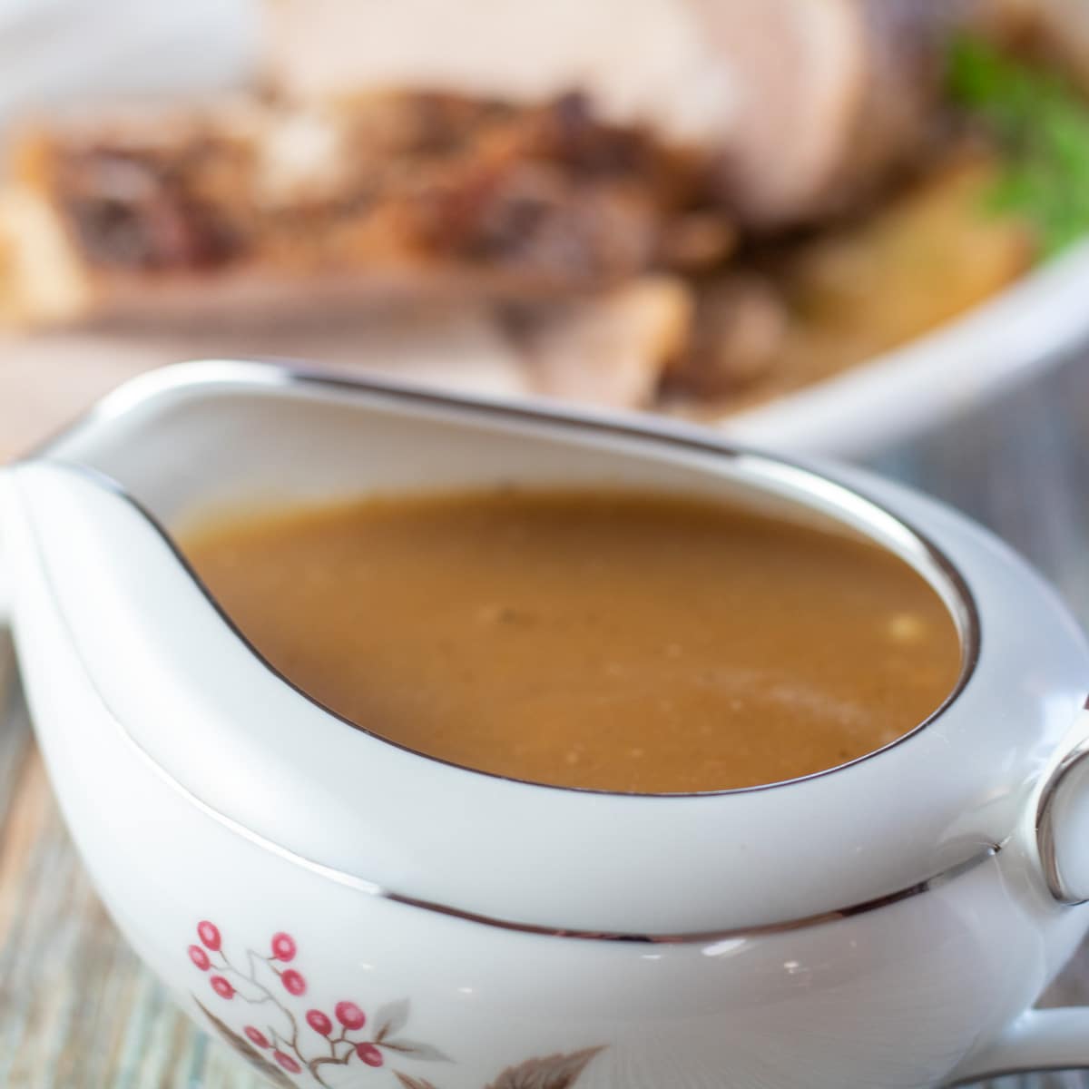 Smooth and creamy pork gravy is exactly what your pork dinner is missing!