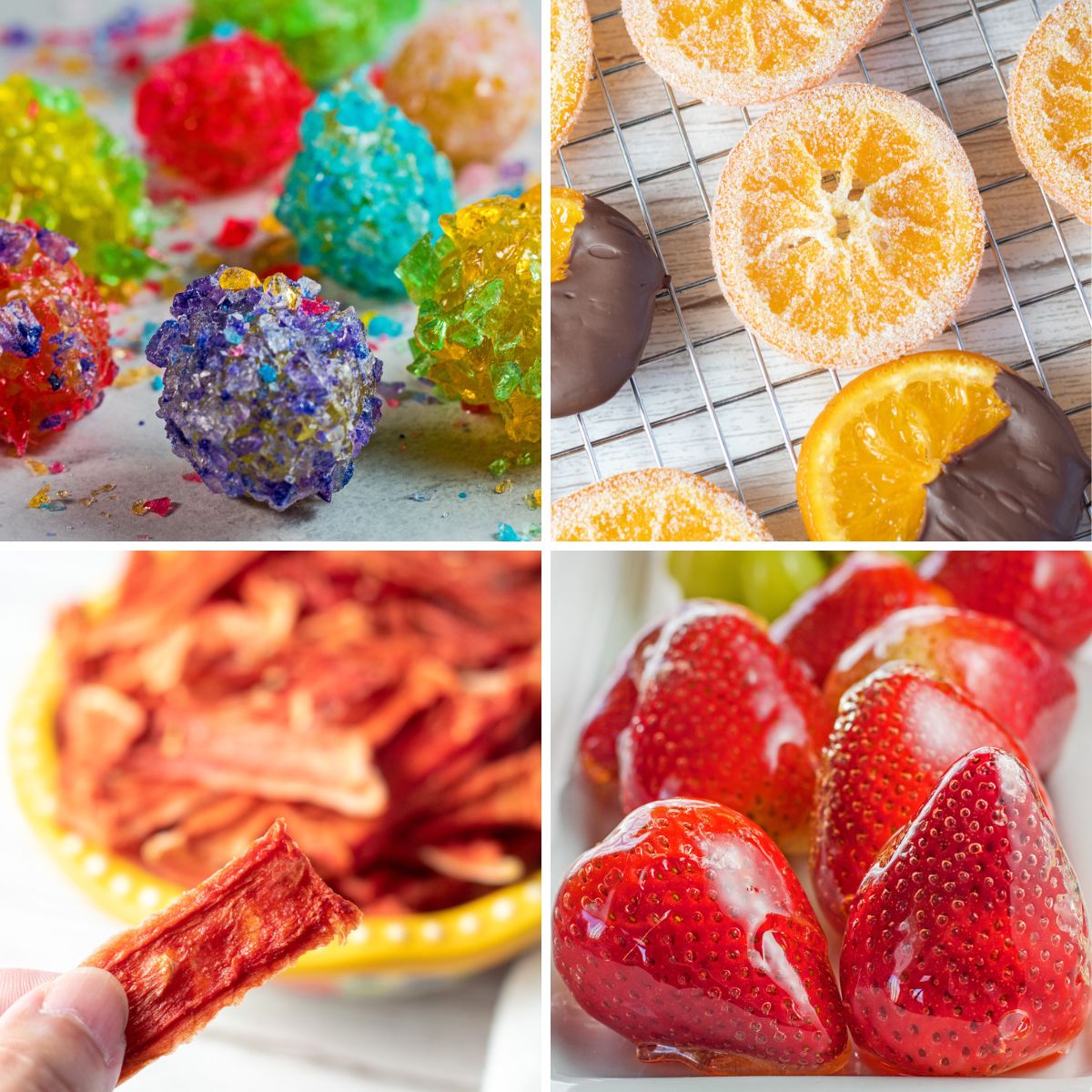 Best candied fruit recipes to make for desserts, cake decorating, cupcake toppers, and more.