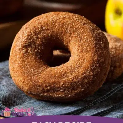 Pin image of apple cider donuts.