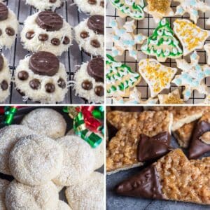 Compte à rebours de 24 jours de biscuits de Noël avec 4 meilleures recettes de biscuits pour commencer votre cuisine de vacances avec.
