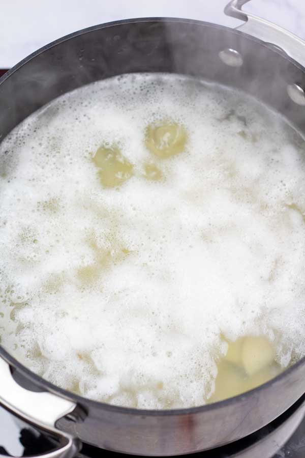 Process image 2 showing boiling potatoes.