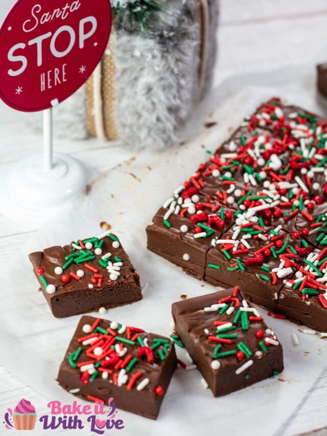 Best Homemade Christmas Fudge Recipe With Holiday Sprinkles