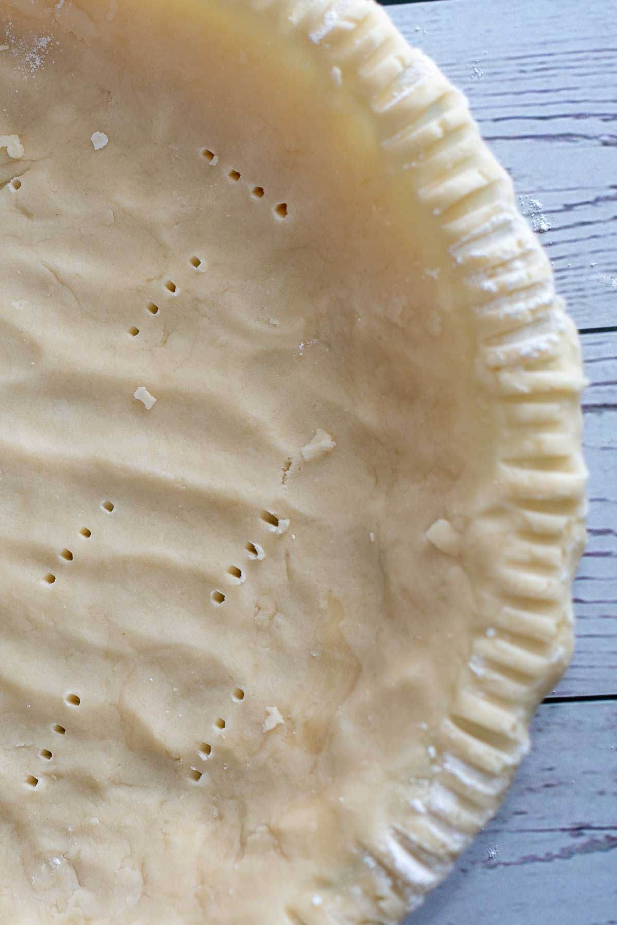 Process image 1 showing pie crust.