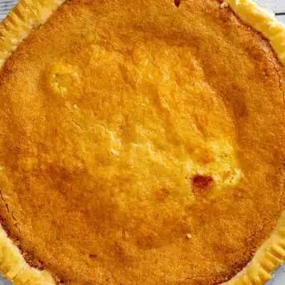 Square image of chess pie.