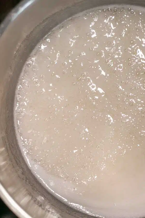 Process image 3 making the sugar mixture.