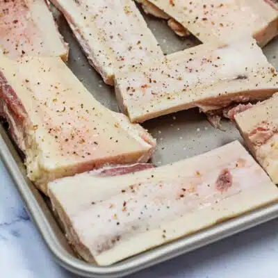 What is bone marrow and what do you with these sliced bones.