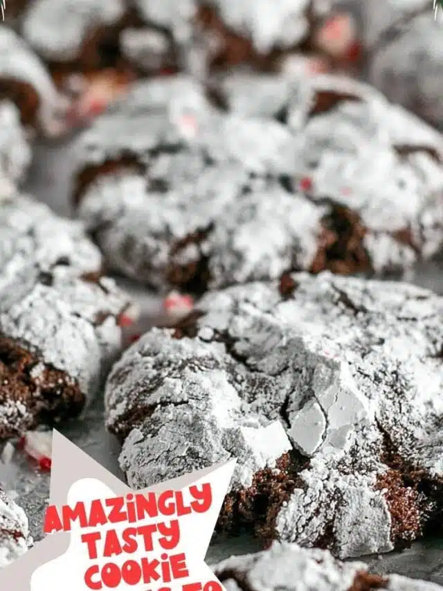 Chocolate Peppermint Crinkle Cookies Recipe Everyone Loves