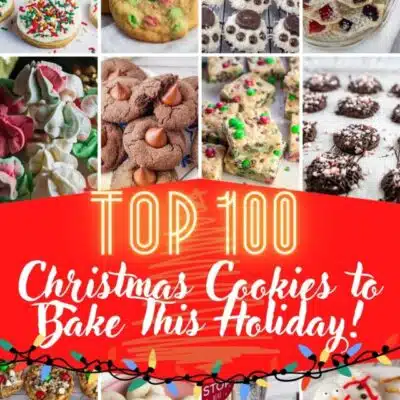 The top 100 Christmas cookies pin featuring the best cookies to bake for the holidays.