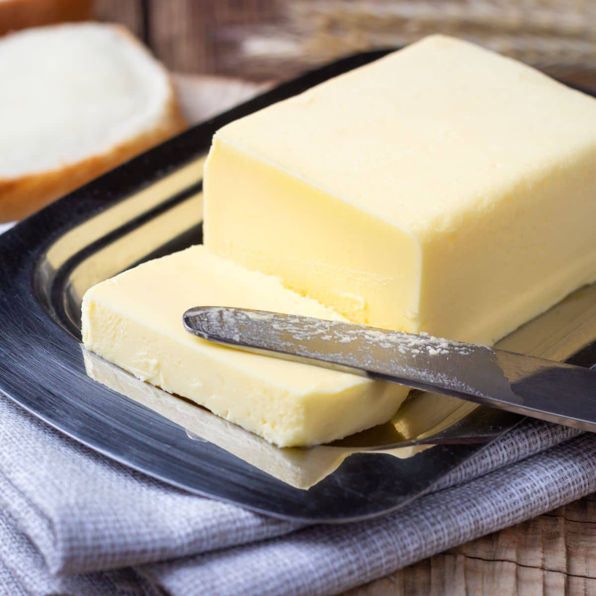 Square image of butter.
