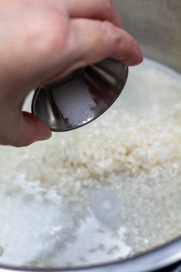 Process image 3 showing adding the salt.