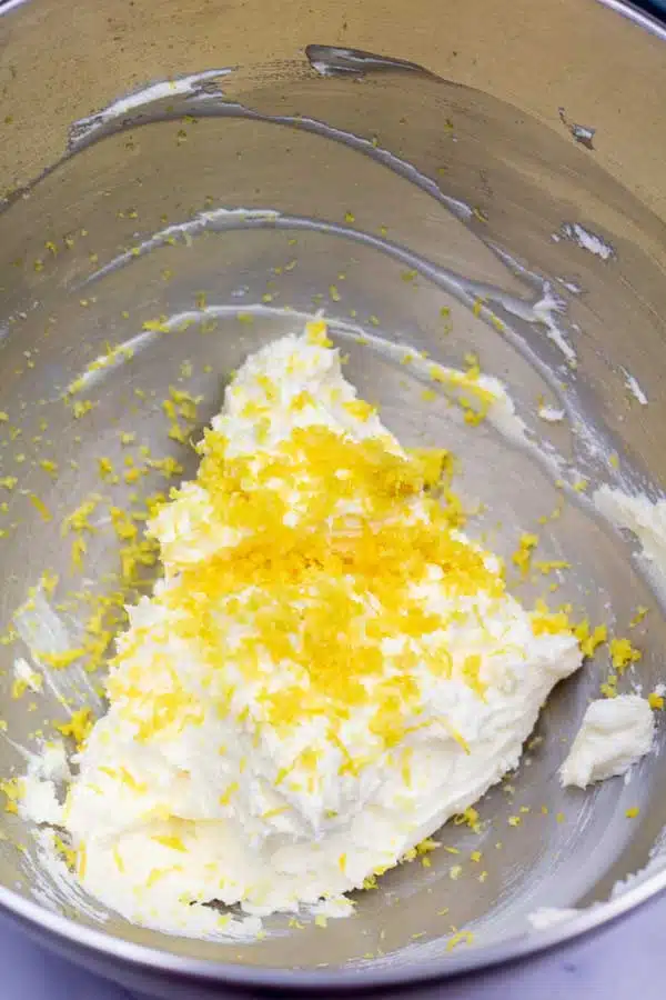 Process image 2 showing added lemon zest.