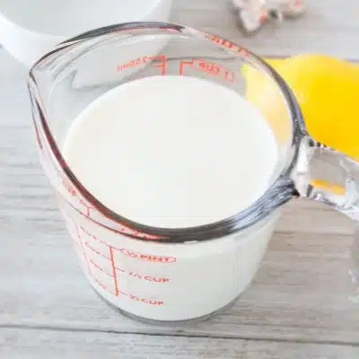 Square image of buttermilk.