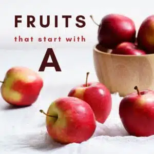 Fruits that start with A: a great collection of trivia answers of fruits that start with the letter A.