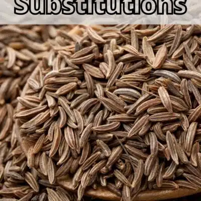 Pin image with text of caraway seeds.