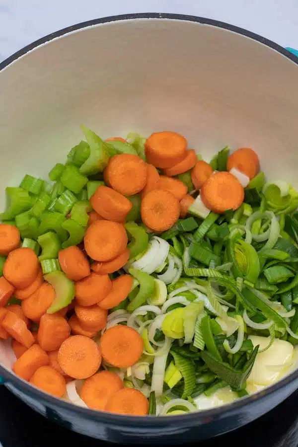 Process image 2 showing added veggies.
