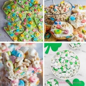 Shamrock recipes for St. Patrick's Day fun and parties featuring 4 easy recipes to add a festive green touch to the day.