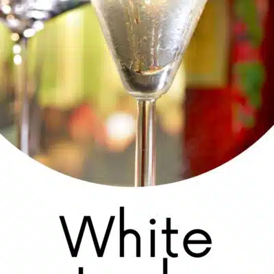 Pin image of White Lady cocktail.