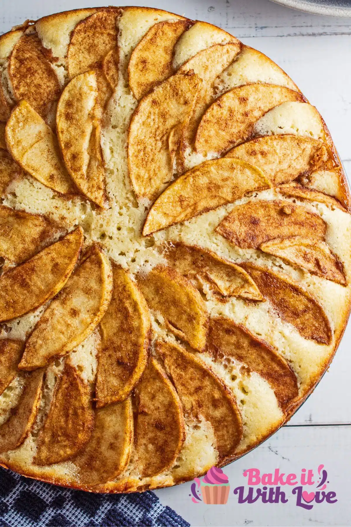 Best Dutch apple cake recipe ready to slice and serve.