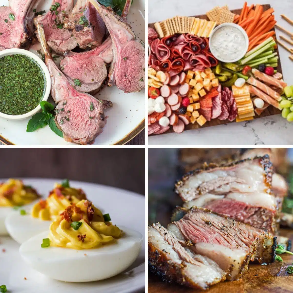 Best Easter lamb dinner menu ideas to make a perfectly tasty celebration come together starting with traditional deviled eggs and much more.