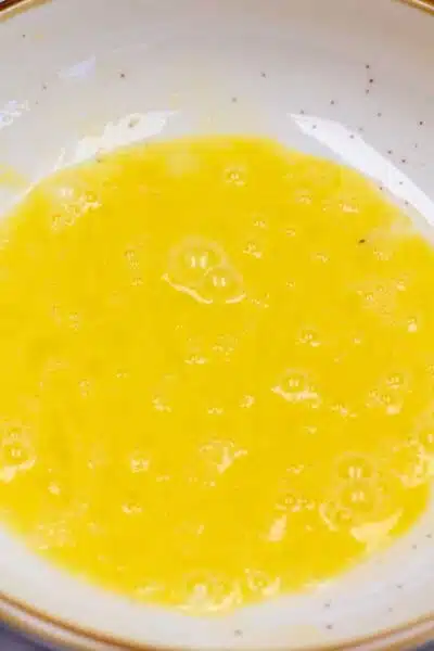 Process image 4 showing egg mix.