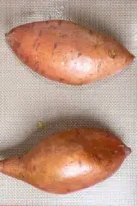 Twice baked sweet potatoes process photo 1 prepare the sweet potatoes to bake.