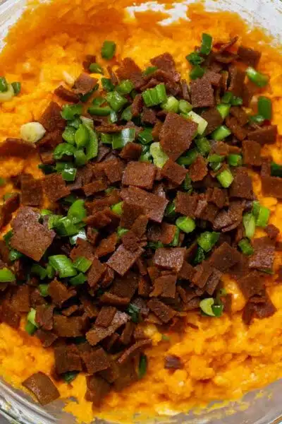 Twice baked sweet potatoes process photo 7 add the combined bacon and green onions.