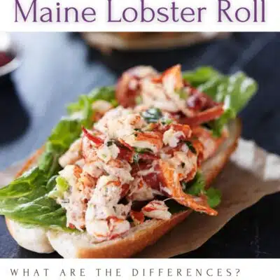 Pin image with text of a lobster roll.