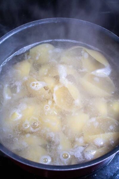 Prozessbild 1 mit kochenden Granaten.