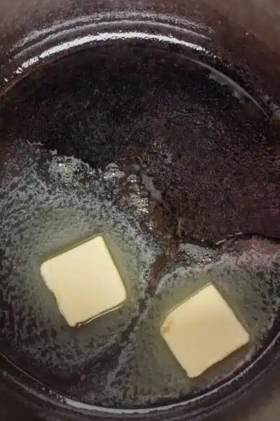 Process image 1 melting butter.